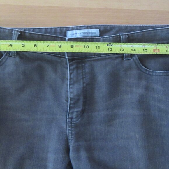 CHICO's light brown Platinum Denim Jeans size 3 = 16 XL - EUC - Picture 6 of 8